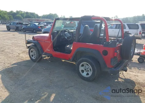 2000 Jeep Wrangler Se z USA, uszkodzony, nr VIN 1J4FA29P6YP775127